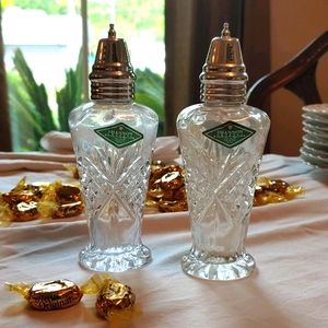 Crystal Salt & Pepper Shakers